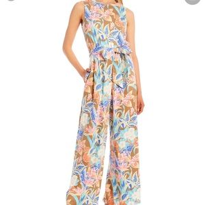 J. McLaughlin floral jumpsuit